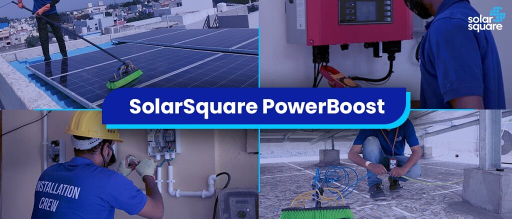 SolarSquare Power boost solar panel maintenance