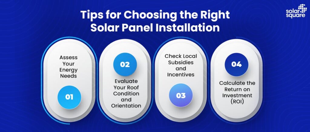 Tips for choosing the right solar panel installation