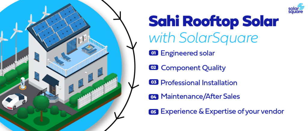 Sahi Rooftop Solar with SolarSquare Feature